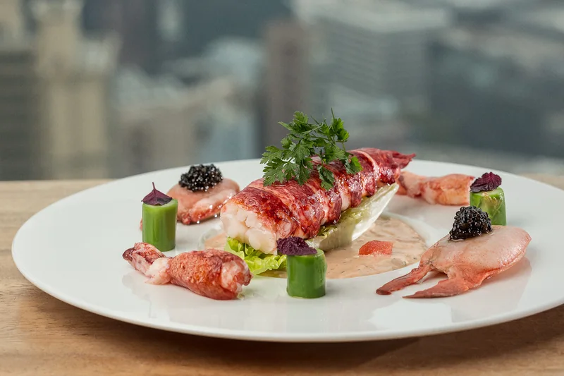 Lobster Salad with Aioli and Caviar