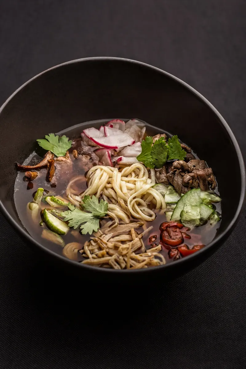 Kuksi: Korean Cold Noodle Soup with Beef