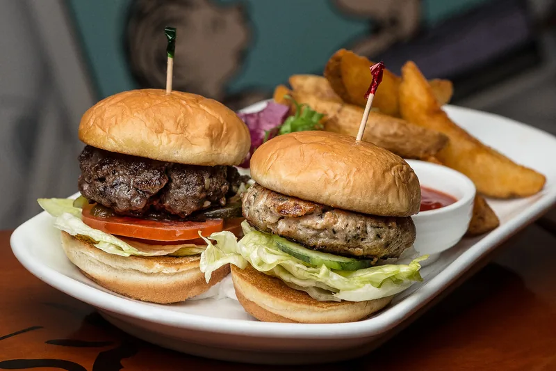Beef and Chicken Sliders