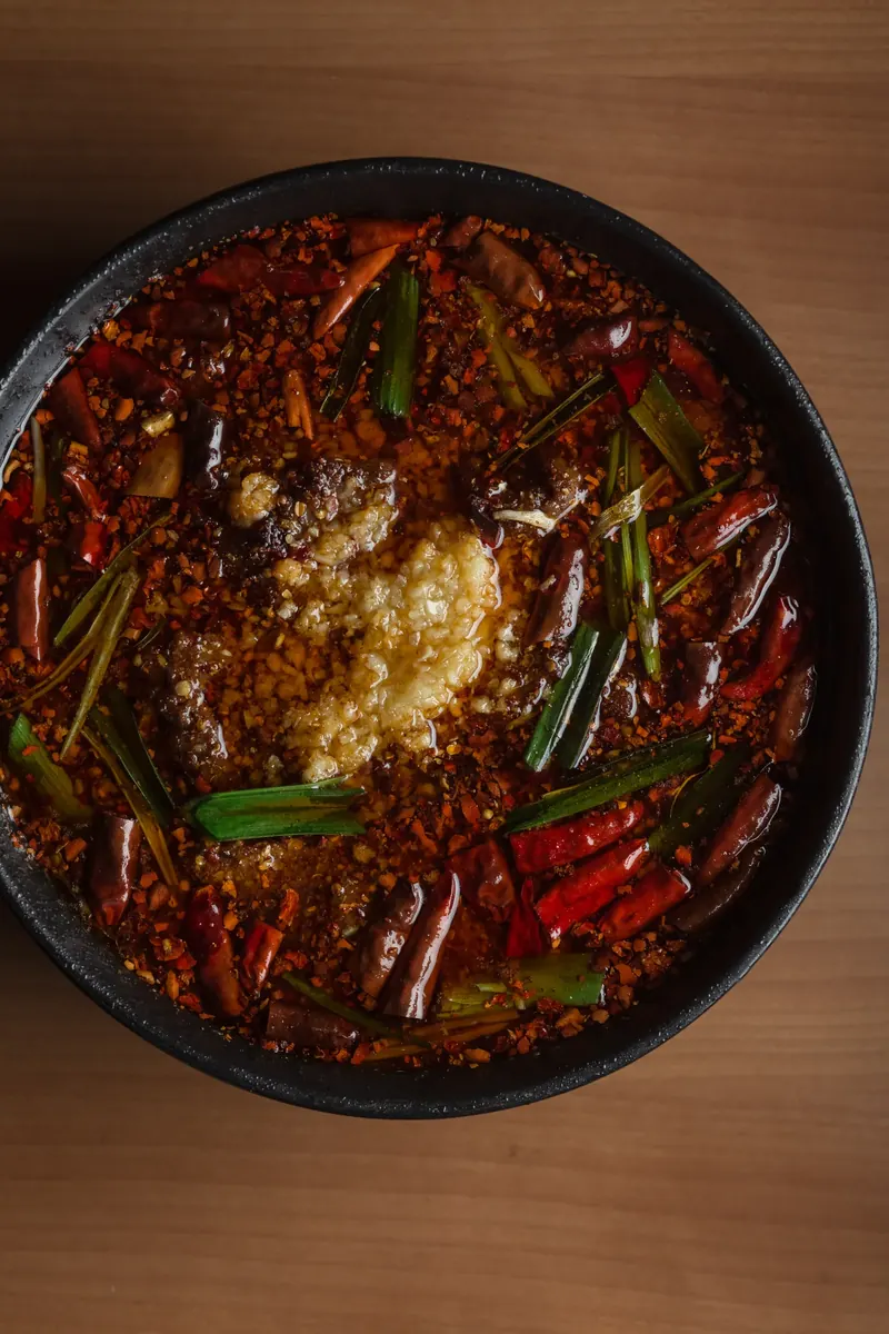 Sichuan Boiled Beef (Shui Zhu Niu Rou) with Prime Ribeye