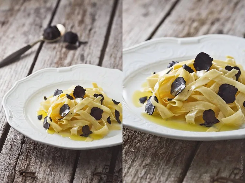 Black Truffle Tagliatelle with Butter