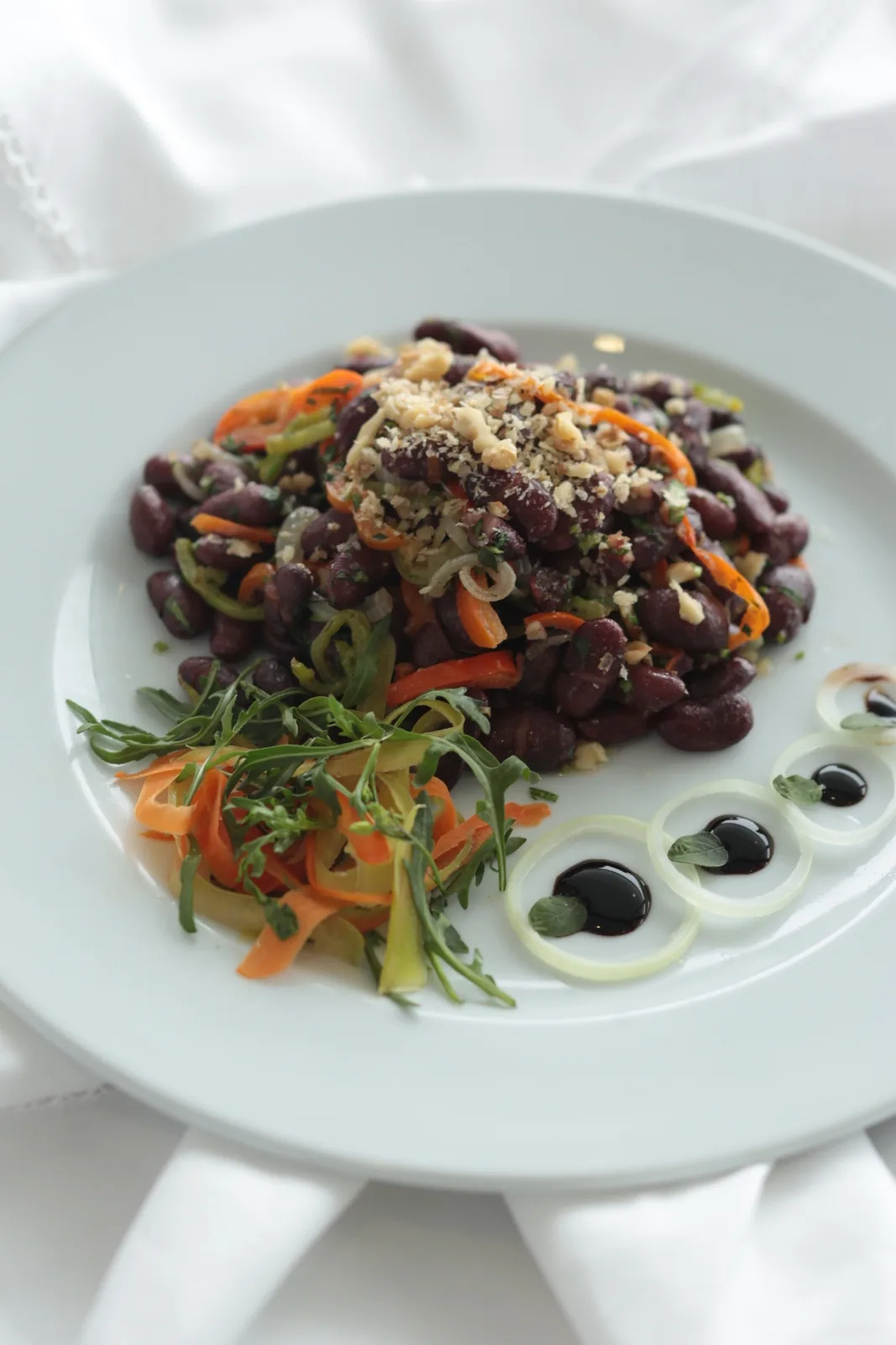 Armenian Red Bean Salad with Walnuts