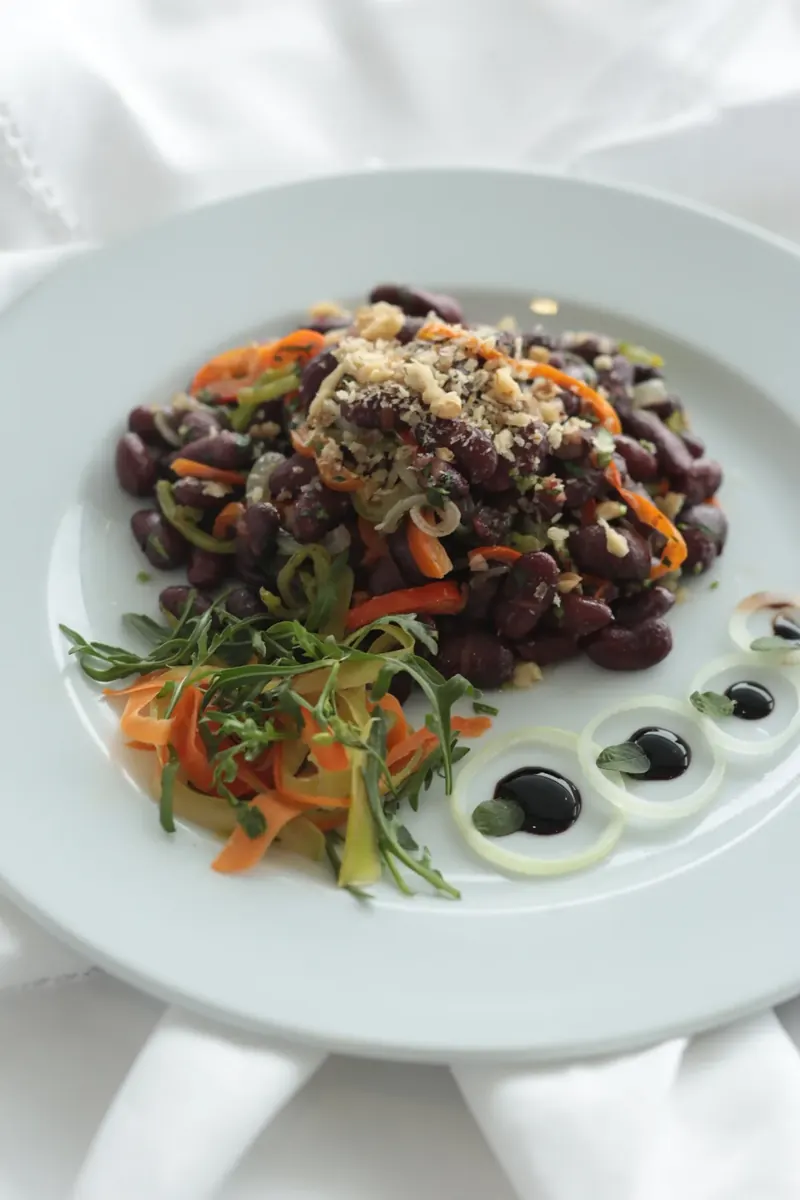 Armenian Red Bean Salad with Walnuts