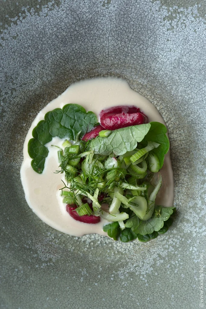 Cherries with Juniper and Yeast Ice Cream (Nobelhart & Schmutzig)