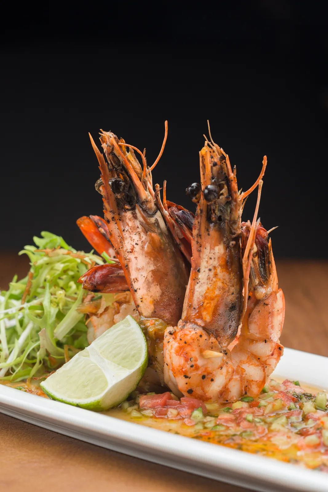 Grilled Jumbo Prawns with Pineapple Salsa