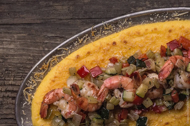 Baked Polenta Gratin with Parmesan