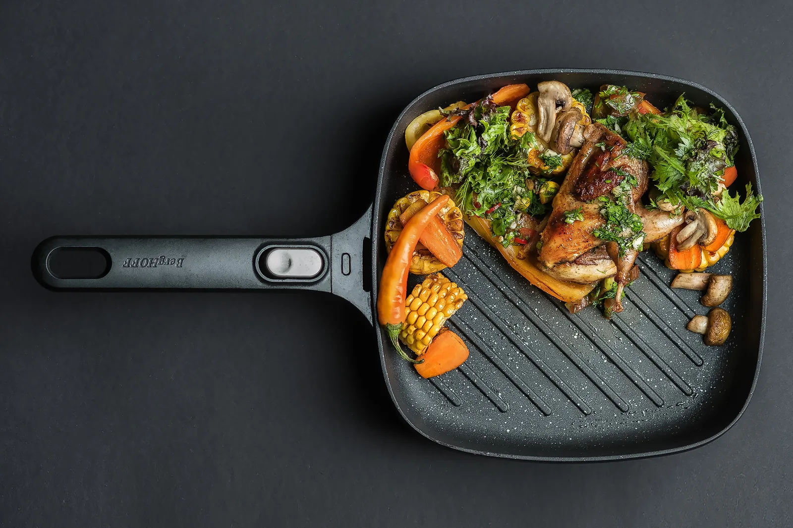Grilled Quail with Vegetables