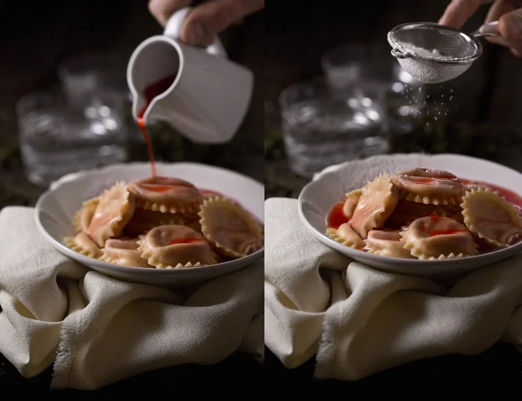 Sweet Strawberry and Mascarpone Ravioli