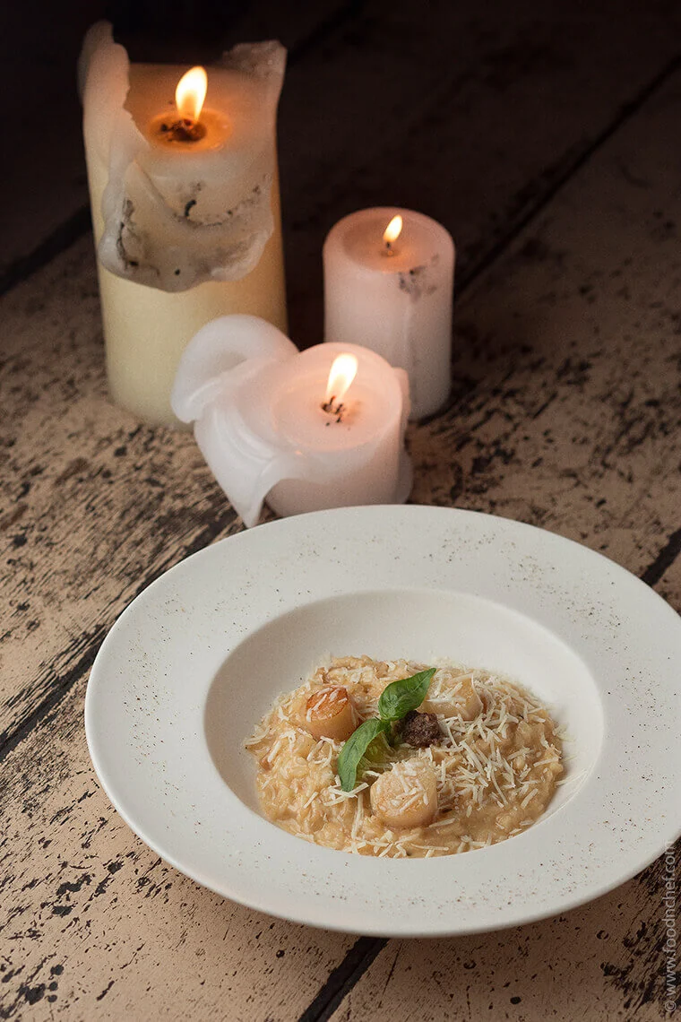 Scallop Risotto with Porcini Mushrooms