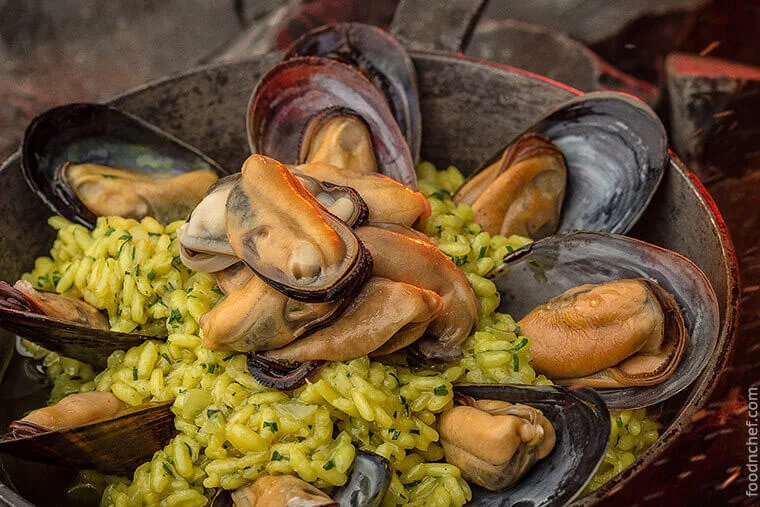 Saffron Risotto with Black Sea Mussels