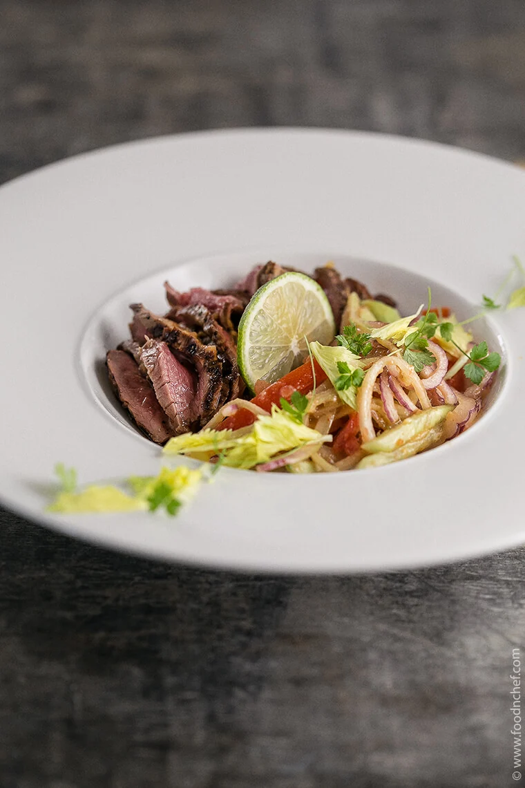 Roast Beef with Miso Dressing