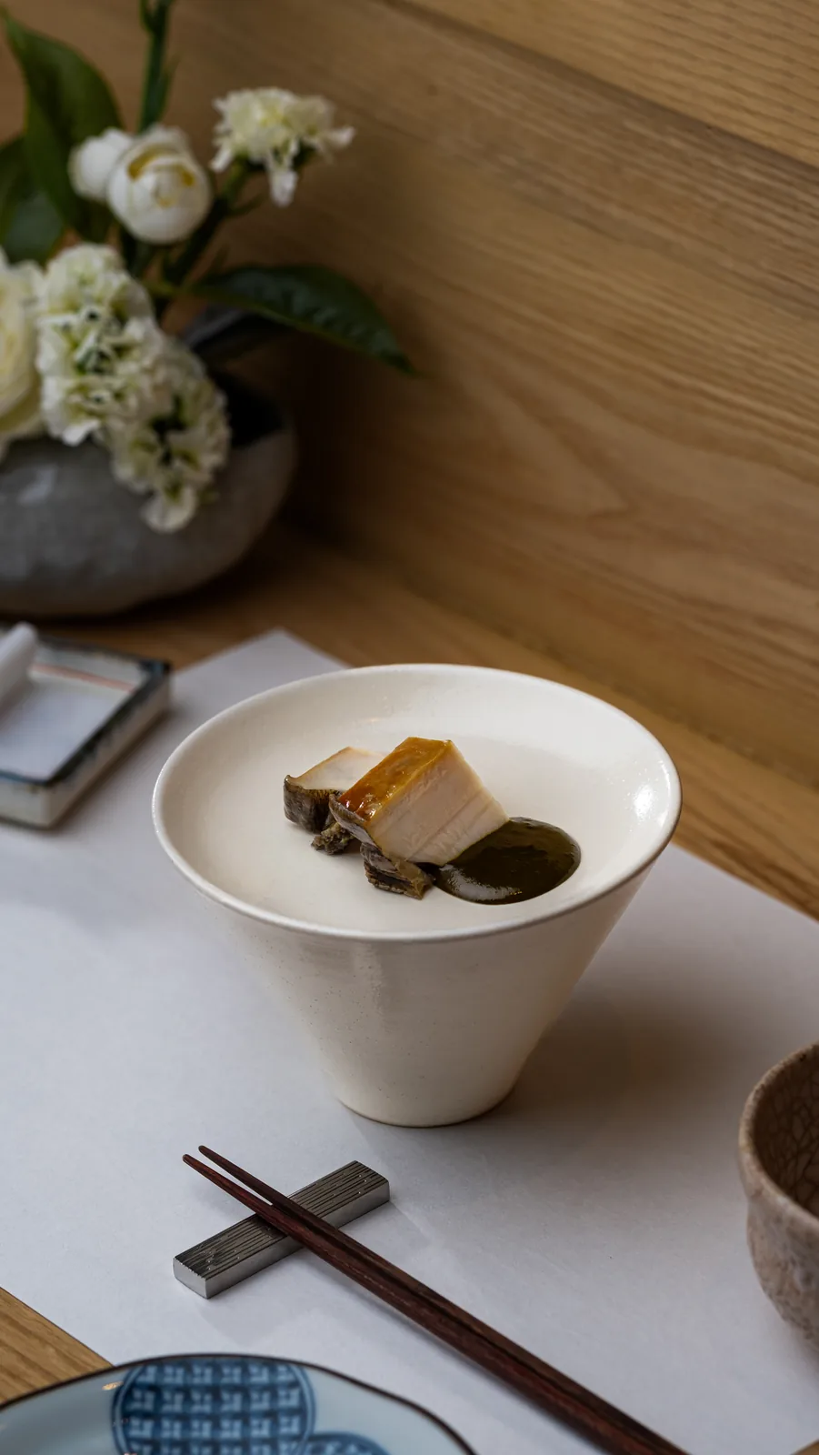 Sake-Steamed Abalone (Awabi) with Liver Sauce
