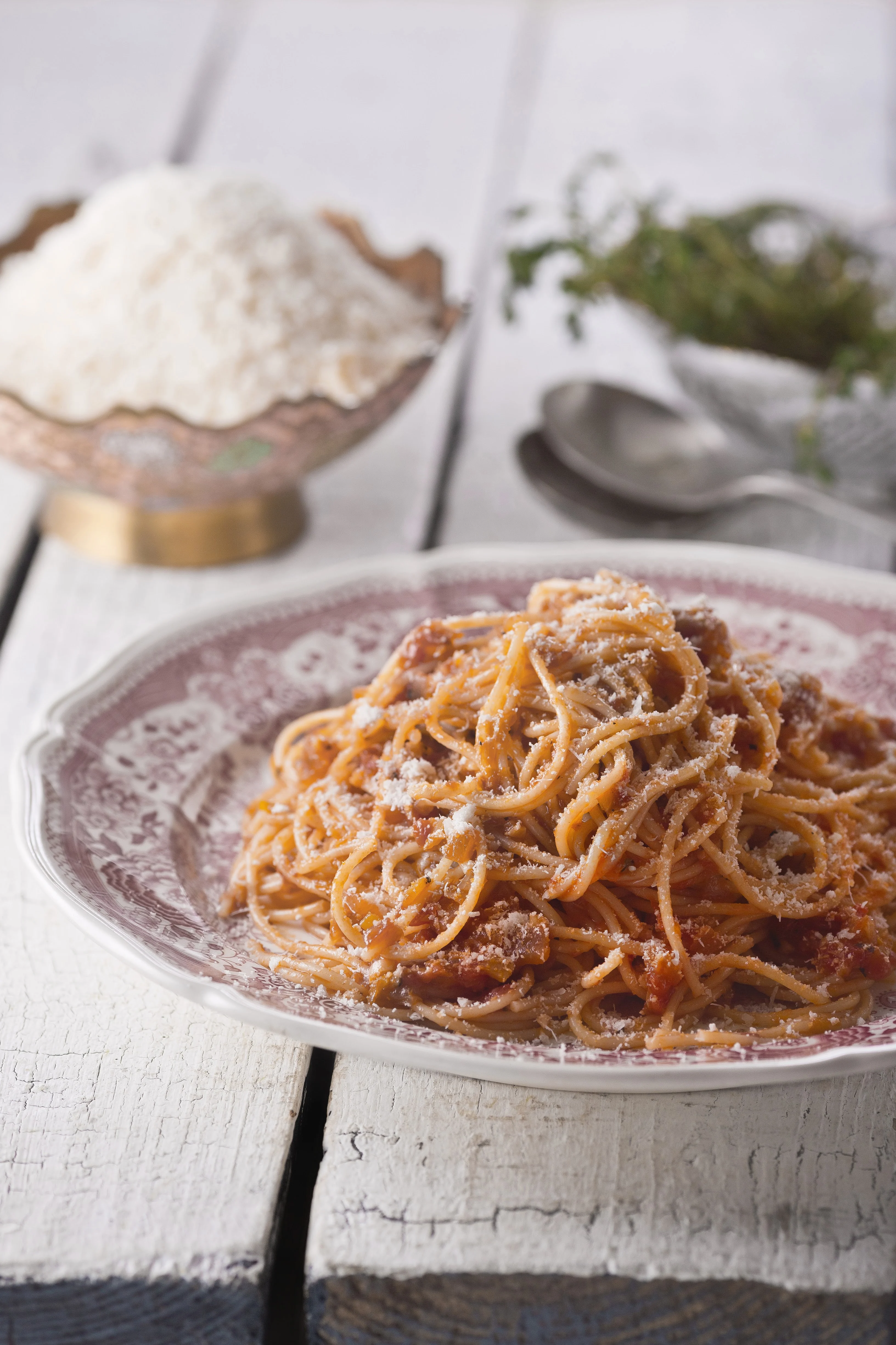 Sun-Dried Tomato Pasta with Basil and Cheese