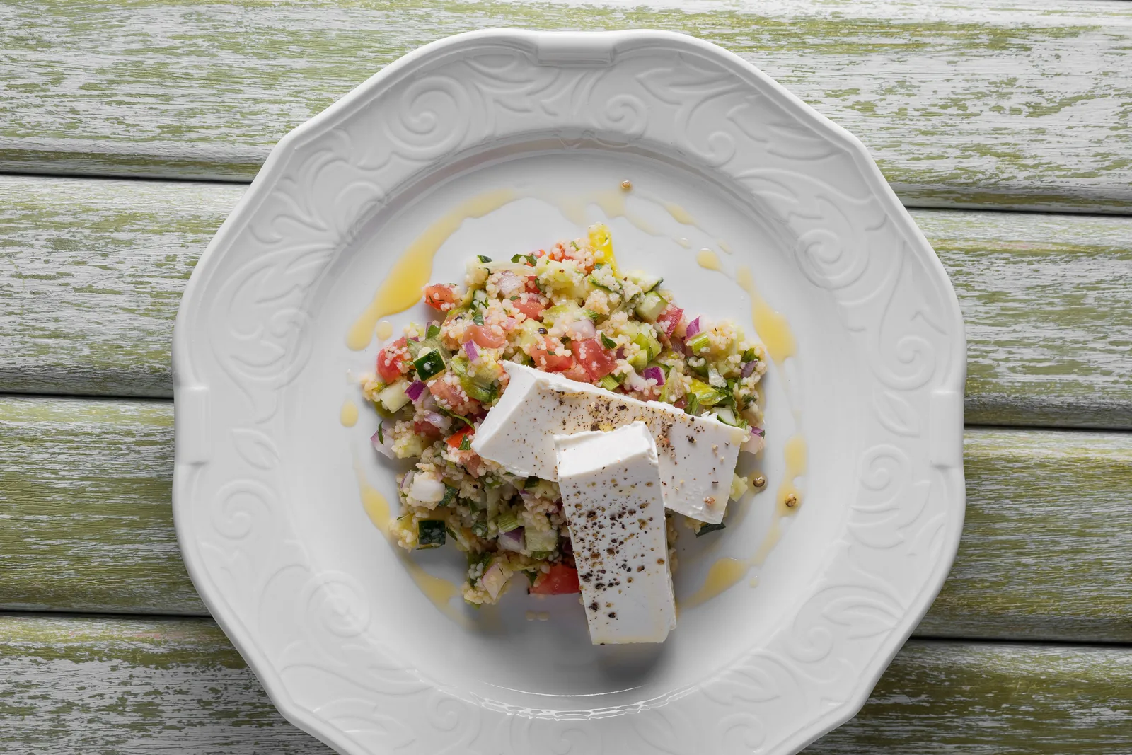 Couscous Tabbouleh with Feta