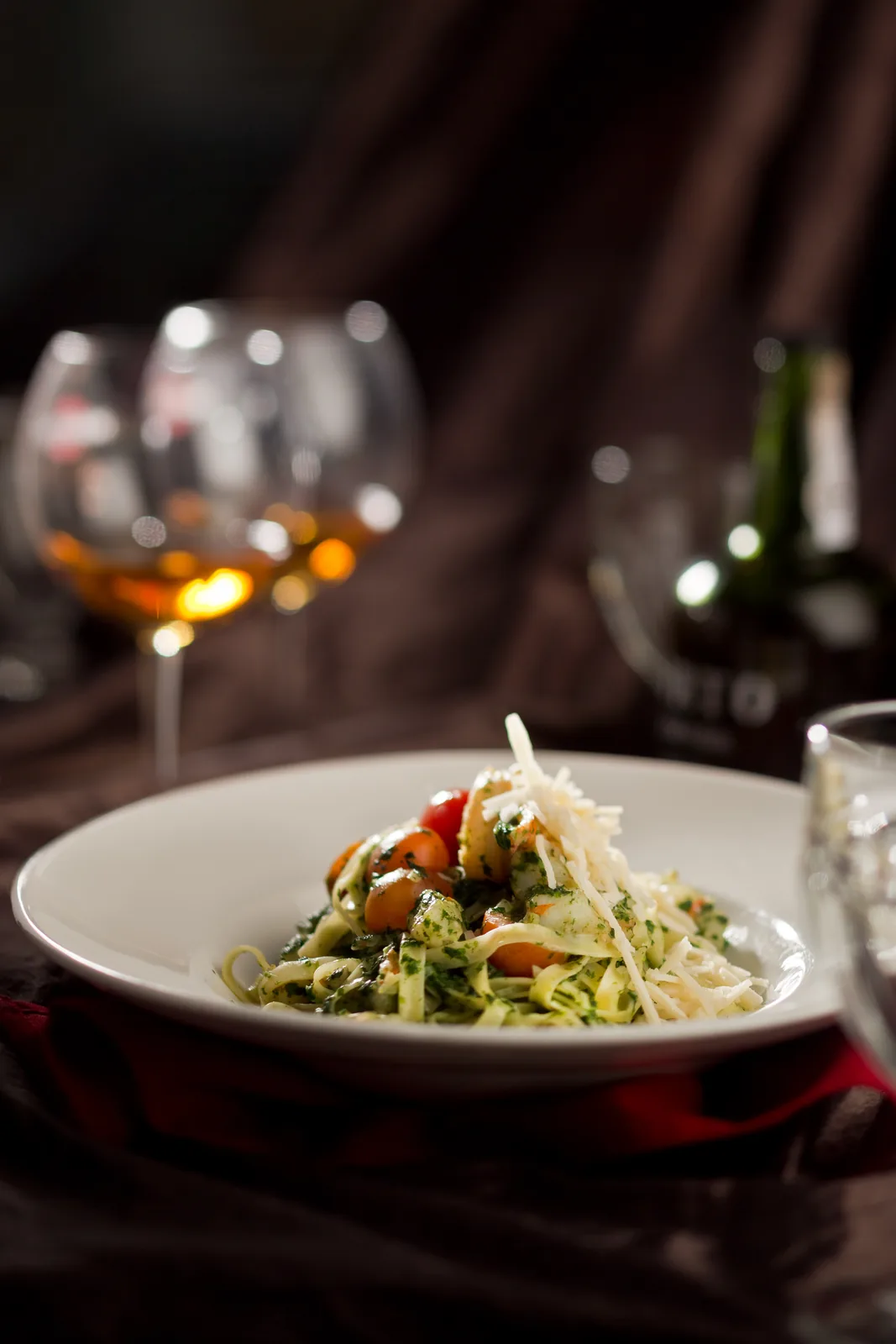 Prawn and Spinach Tagliatelle